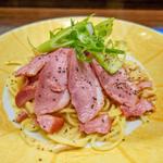 京鴨スモークと比叡湯葉の豆乳カルボナーラ(鎌倉パスタ トツカーナ店)