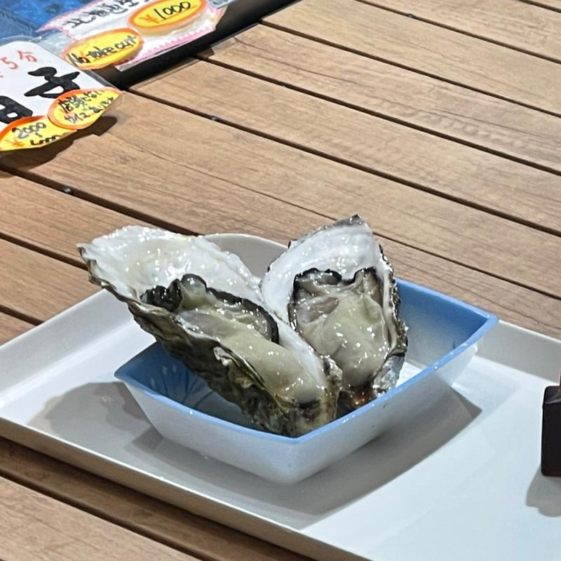 生牡蠣2個(渡半 )