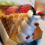 いちごのダブルチーズケーキ