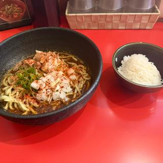 辛節出汁まぜそば+追い飯(麺処素和 金山店)