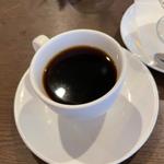 カスタードプリンとコーヒーのセット