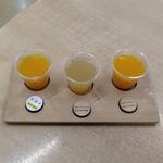 みかんジュース三種飲み比べ