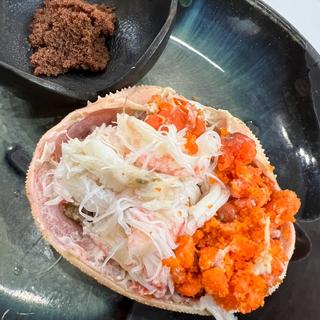 せいこ蟹 甲羅盛り(鮨 やま乃)