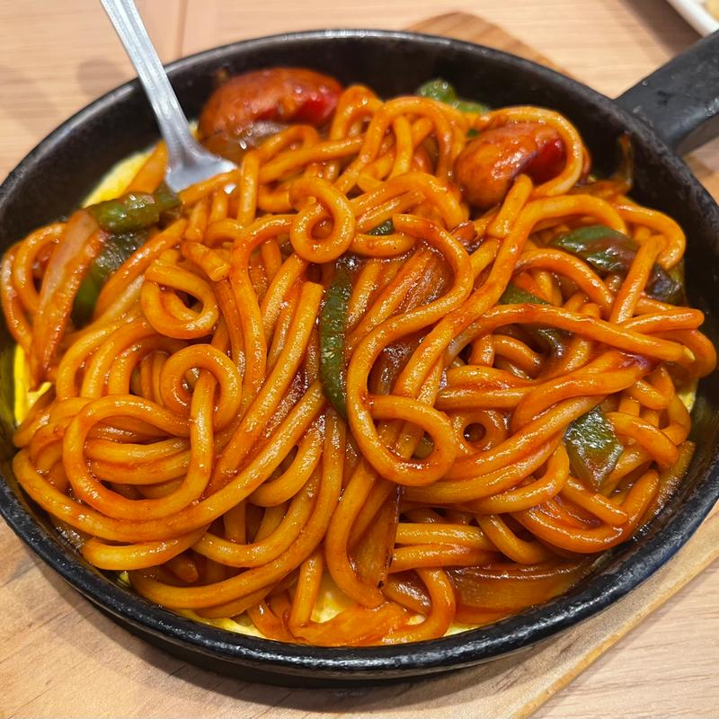 鉄板ナポリタン(世界の山ちゃん上野アメ横店)