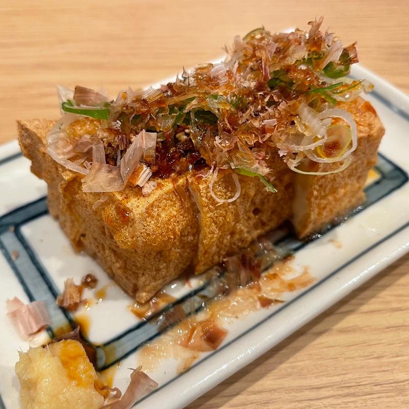 サクサク醤油厚揚げ(世界の山ちゃん上野アメ横店)