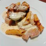 若鶏のロティラザニア風チーズソース