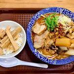 限定②辛い味噌らーめん＋メンマ丼(らーめん理庵)