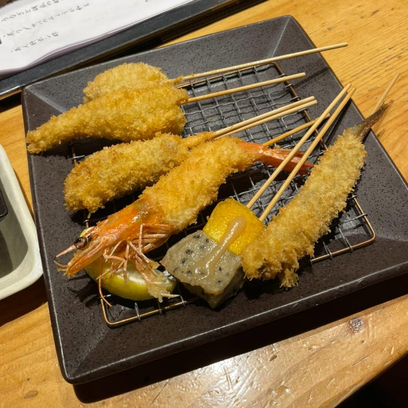 串揚げ 6本コース(桃屋 錦)