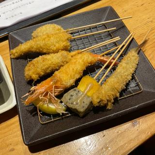 串揚げ 6本コース(桃屋 錦)