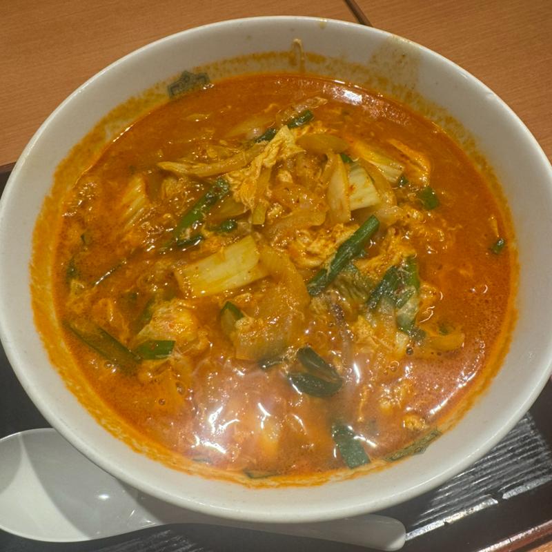 チゲ味噌ラーメン(日高屋 新橋駅前店)