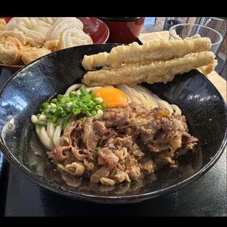 和牛すき焼きごぼうぶっかけ冷(浅草真九郎/浅草手打ち塾)