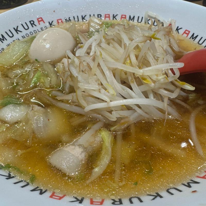煮玉子もやしラーメン(どうとんぼり神座 ヨドバシ秋葉原店)