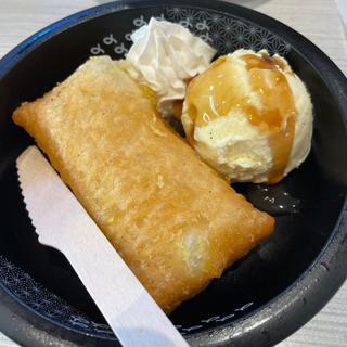 ホットカスタードアップルパイバニラアイス添え(はま寿司 横浜上郷店)