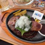 ジンベエの魚人空手の瓦割りハンバーグ