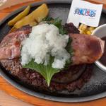 ジンベエの魚人空手の瓦割りハンバーグ(ジョイフル 都城店 )