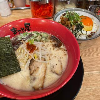 牛白湯ラーメン焼豚丼定食