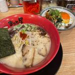 牛白湯ラーメン焼豚丼定食(ラーメンまこと屋 城陽店)