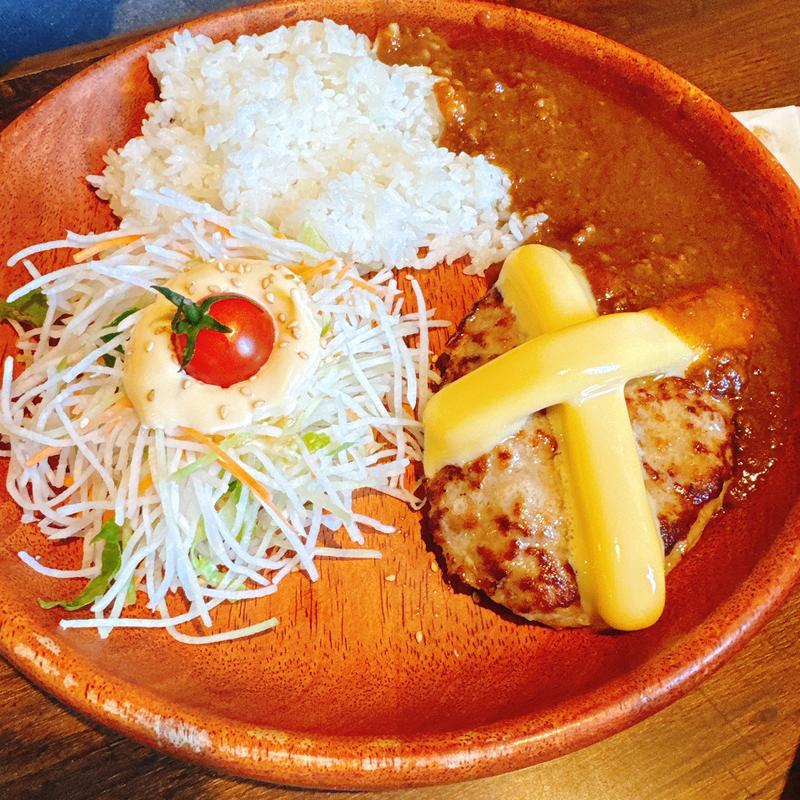 チーズカリーバーグディッシュSサイズ(びっくりドンキー 堺美原店)