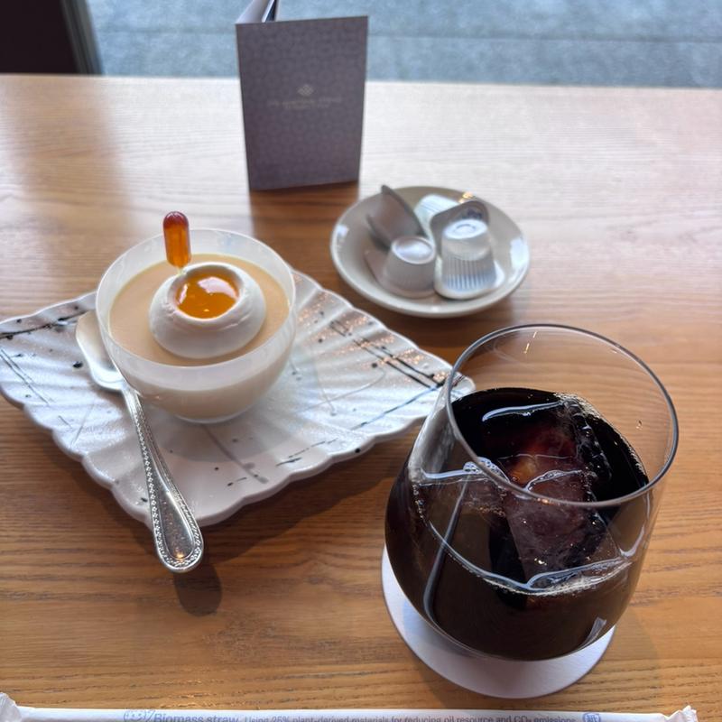ICEコーヒー、プリン🍮(ザ・シロヤマテラス津山別邸)