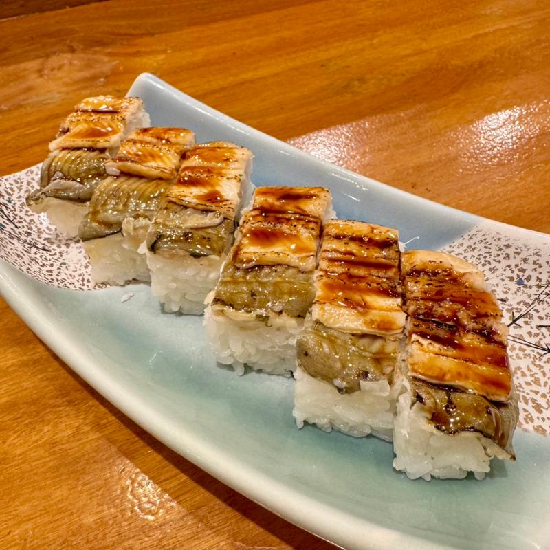 穴子押し寿司(三府鮨 阪急茨木店 （さんぷすし）)
