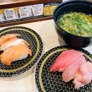 サーモン三種盛り(はま寿司 港北高田店)