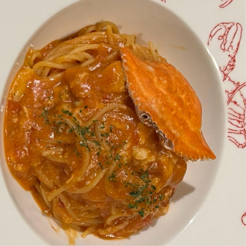 渡り蟹のトマトクリームパスタ(レッドロブスター 江ノ島店)
