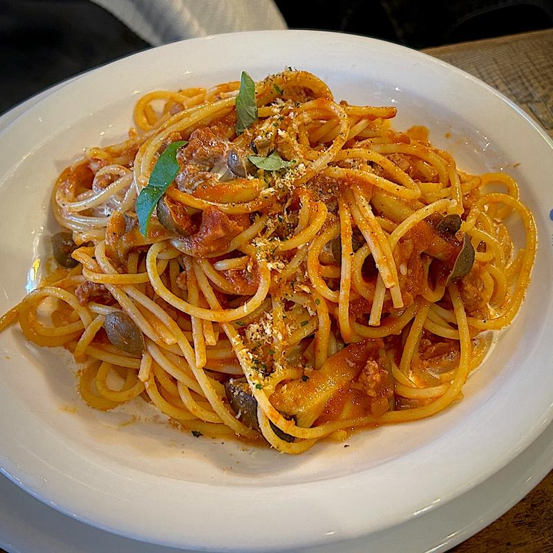 きのこのクリームボロネーゼ(自家製ソースのスパゲッティ サリバン 浜田店)