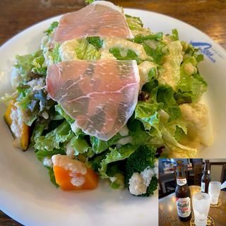 ダブルセット(サラダとドリンク付)(自家製ソースのスパゲッティ サリバン 浜田店)