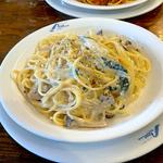 ツナときのこのホワイトソース