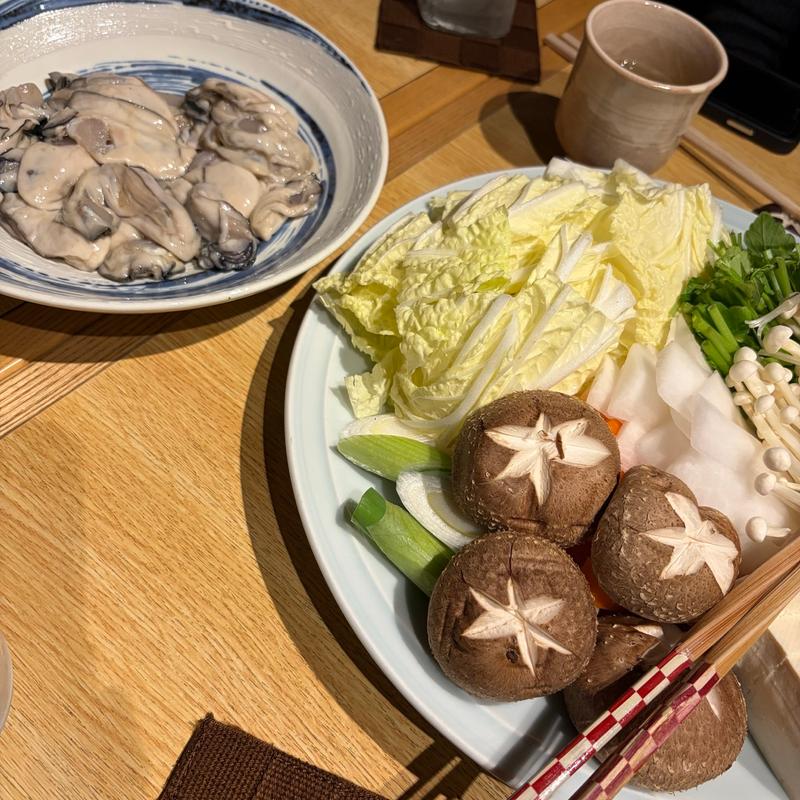 牡蠣の土手鍋(よりみち酒場 檜や)