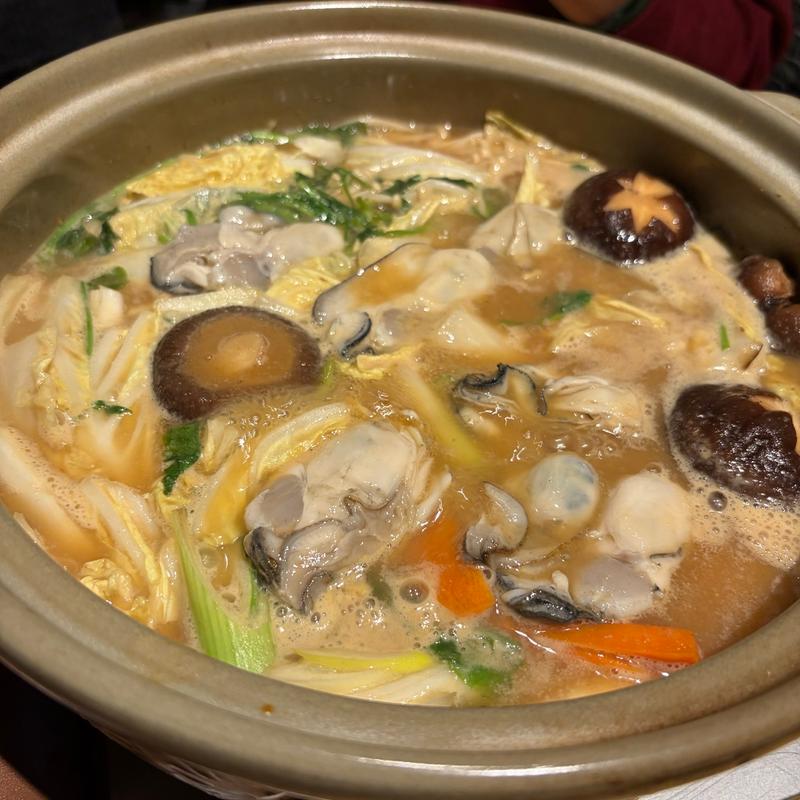 牡蠣の土手鍋(よりみち酒場 檜や)