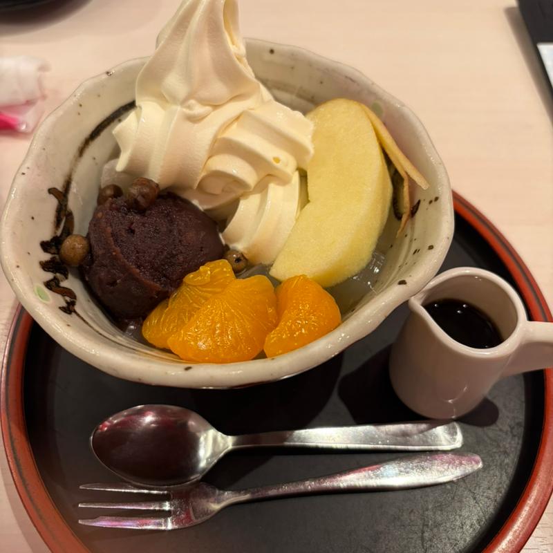 クリームあんみつ(甘味処田むら)