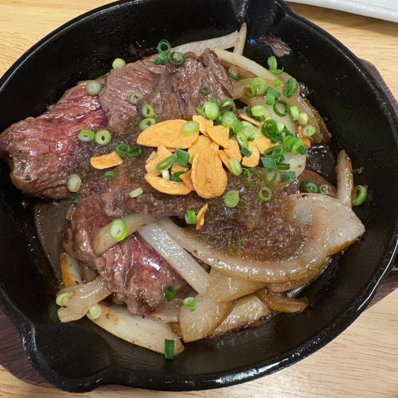 牛ハラミガーリック鉄板焼き(だるまや 宇都宮中央本店)