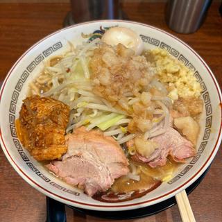 小ラーメン 味玉 旨辛ジャンポーク