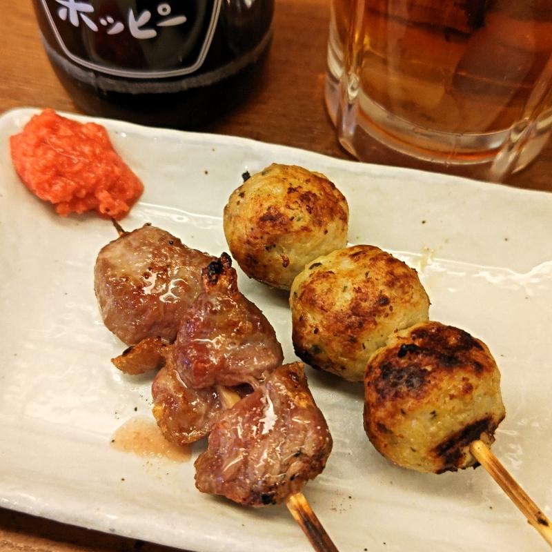 カシラ・しそ入りつくね(大船一丁目やきとん)