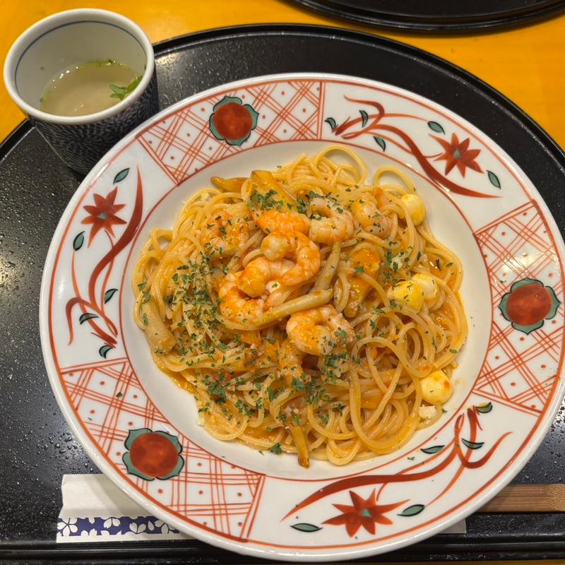 	たっぷり海老とモッツァレラチーズのトマトクリーム(五右衛門 京都ポルタ店 )