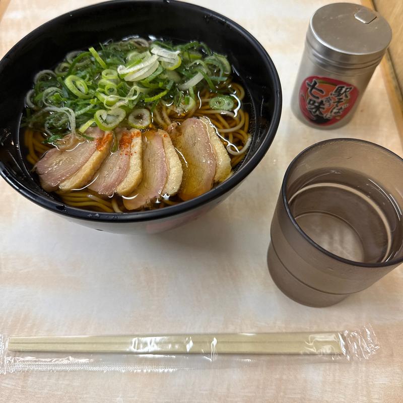 鴨そば　九条葱そえ(名代 箱根そば 秋葉原店)