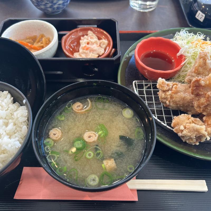 唐揚げ定食(下松SA (上り) レストラン旬鮮美味)