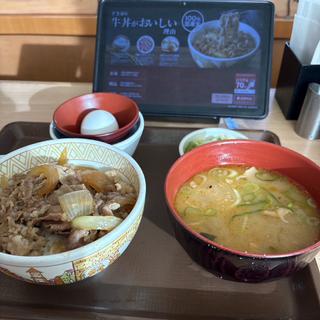 牛丼とん汁たまごセット