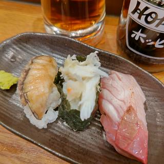 炙りぶり・タラバガニ・アワビ