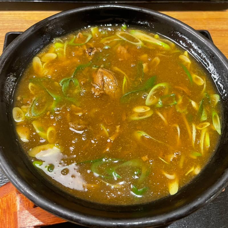 牛すじカレー蕎麦(京都生蕎麦もり平)