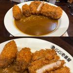 手仕込豚ヒレカツカレー + カキフライ2個