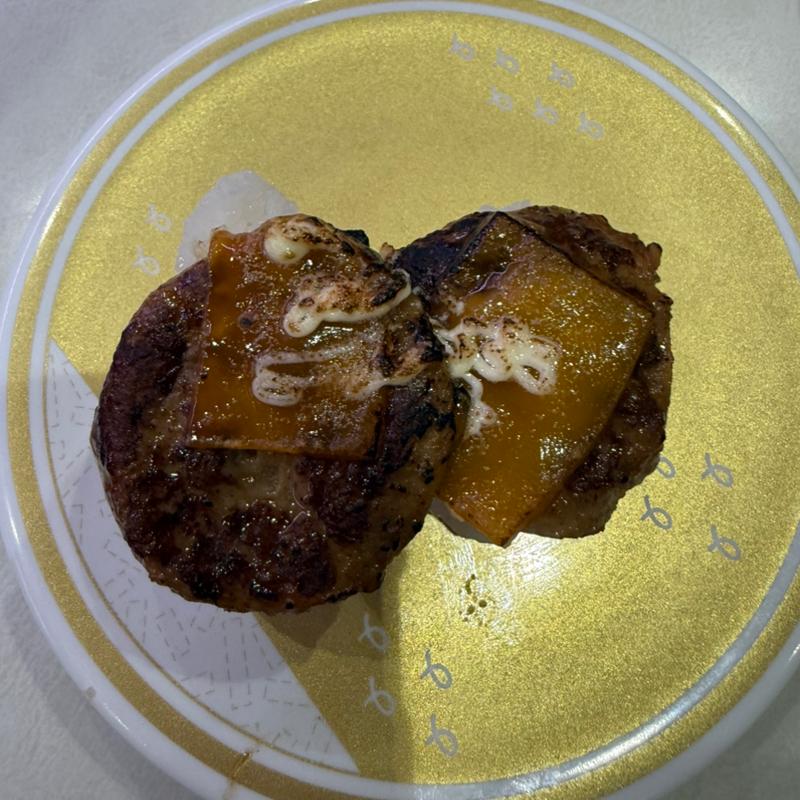 炙りハンバーグチーズマヨ(はま寿司 足立花畑店  )