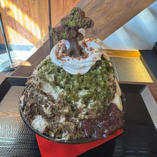 抹茶ほうじ茶盆栽氷(BONSAI/HAREPE河原町店)