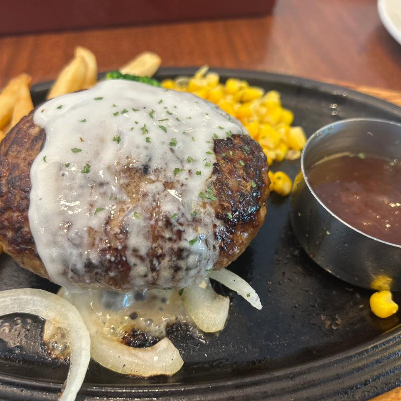 黒✖️黒ハンバーグ　250g(ロイヤルホスト 尾山台店 )