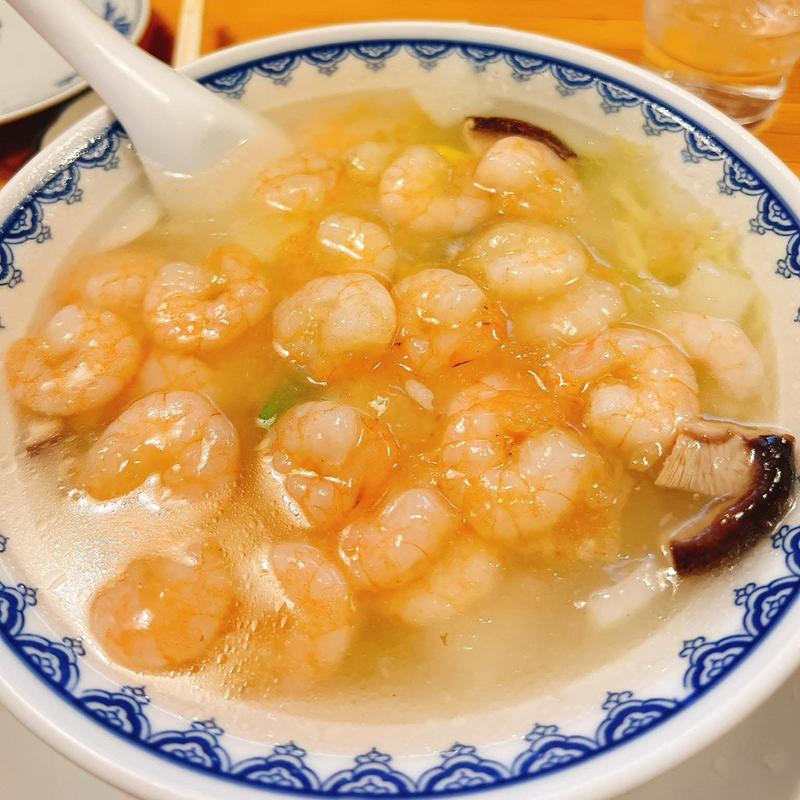 エビそば(中華飯店 康楽)