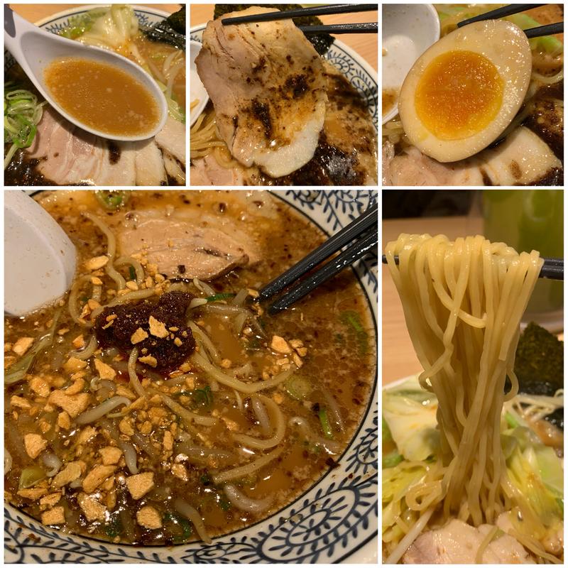 熟成醬油とんこつ黒チャーシュー麺(丸源ラーメン 上板橋店)