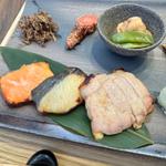 サーモン豚サワラ三種西京焼