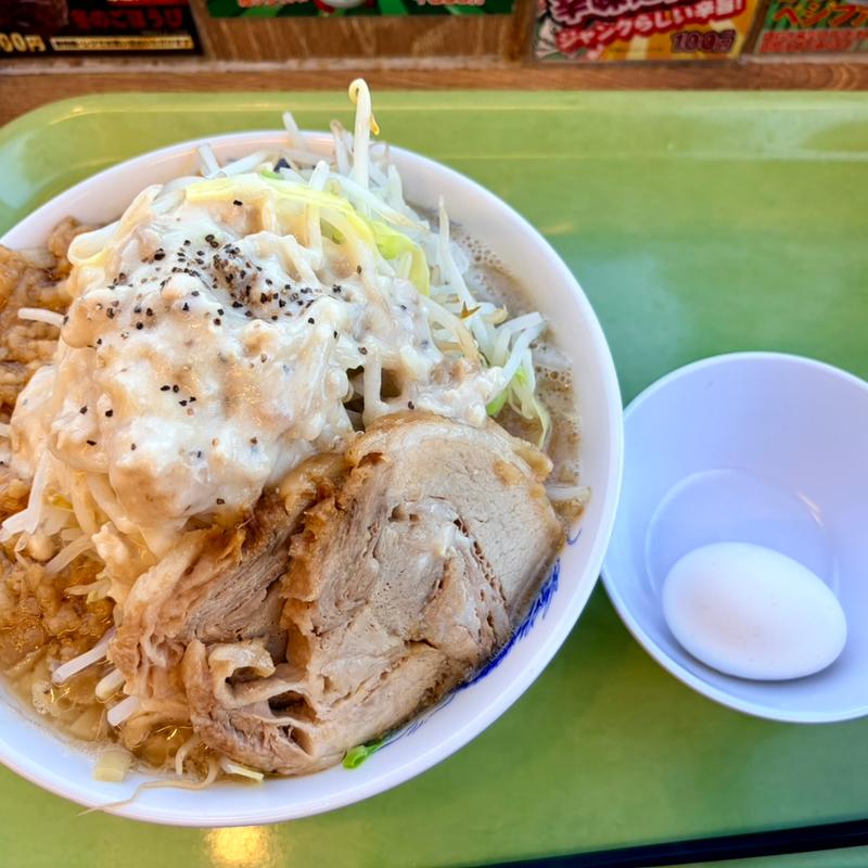 ガッツリクリームラーメン＋チャーシュー1枚＋温玉(ジャンクガレッジ カインズ羽生店)