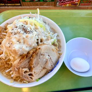 ガッツリクリームラーメン+チャーシュー1枚+温玉